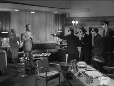 Lights gentleman Is that better Don't move I've got you covered - Too Many Crooks