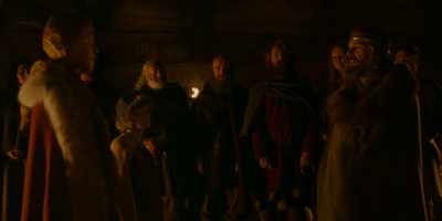 Like a battle-dog
returning to its master, - The Northman