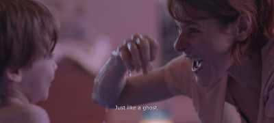 Like a ghost...
[MAKING SOUNDS] - The Pink Cloud