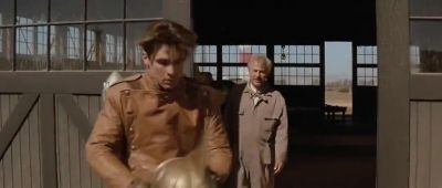 Like a hood ornament - The Rocketeer