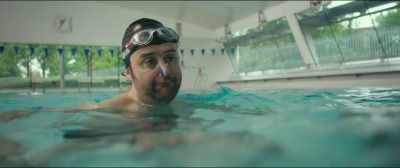 Like a Ronaldo step over.
But in reverse. - Swimming with Men