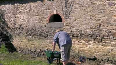 Like creating a door for
Dick's new potting shed. - Escape to the Chateau: Make Do & Mend