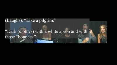>> Like dark with a white apron
and with those bonnets that - Hacking the Afterlife