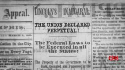 >> LIKE EVERYTHING ELSE, THE
INAUGURAL ADDRESS IS RECEIVED - Lincoln: Divided We Stand