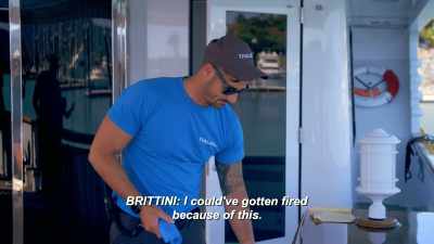 Like, I think Captain
thinks I'’m calling him bitch, - Below Deck Down Under
