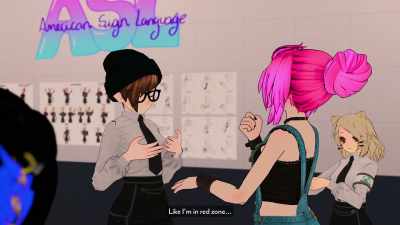 Like I'm in a red zone - We Met in Virtual Reality