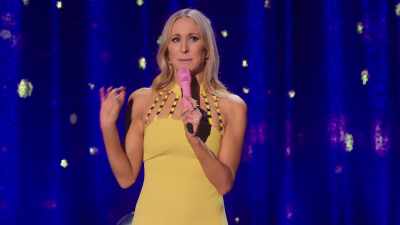Like, it's, like, piercing.
It's more urgent." - Nikki Glaser: Good Clean Filth