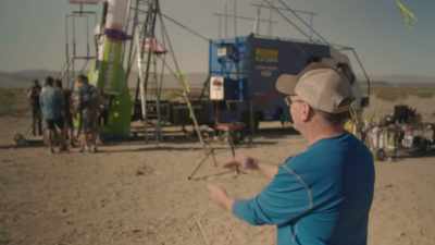 Like Mike, he had a scale rocket
he tested. - Rocketman