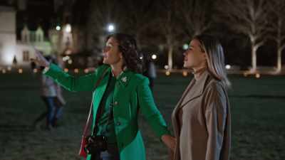 Like, oh, look, right over there
is where Rebecca first meets - A Biltmore Christmas
