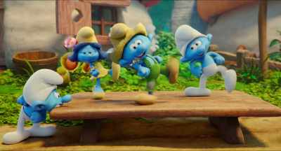 Like you said, everyone had to
work together very quickly - Smurfs: The Lost Village
