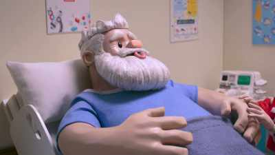 Like, he saw me,
his hero, in trouble, - Santa Inc.