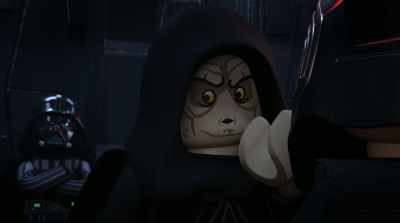 Like say,
oh, throw him down a reactor shaft? - LEGO Star Wars Holiday Special