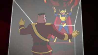- Like say, solid rock.
- (GRUNTING) - Justice League Action