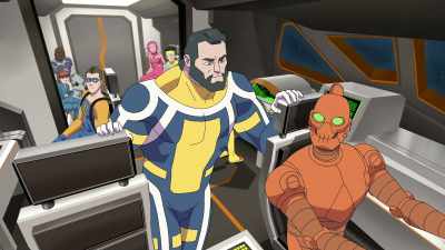 Like Shapesmith says, the
Martian ship is large, - Invincible
