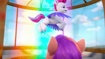 Like the other day, when I was flying
back from Zephyr Heights, - My Little Pony: Make Your Mark