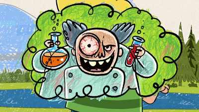 Like these beakers from my dream
about Dr. Eyebulge, - The Epic Tales of Captain Underpants