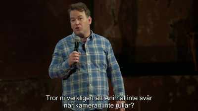 Like, you think when the cameras
aren't rolling, Animal doesn't curse? - Mike Birbiglia: Thank God for Jokes