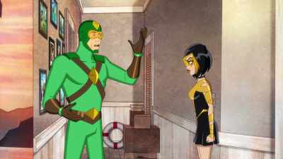 Like, um, maybe how
your parents died - Kite Man: Hell Yeah!