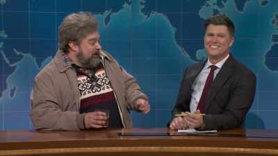 ‫Like we're packing his stuff for
‫hours, and he's gone.
‫And he comes back, and oh, hey, - SNL50: The Anniversary Special