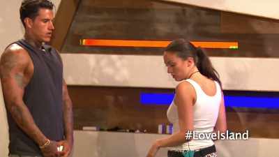Like, with everyone
talking shit in the Villa - Love Island