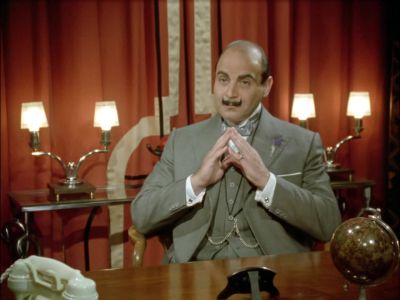 (lilting horn music) - Agatha Christie's Poirot