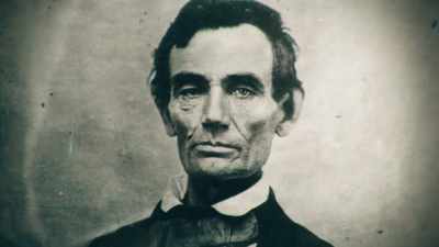 - Lincoln's speech
uses a biblical phrase - Abraham Lincoln