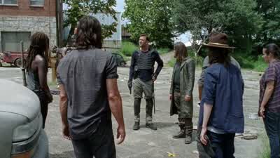 Line up. - The Walking Dead