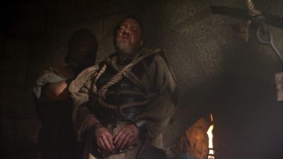 [Liquid boiling]
- I consign myself
to God's mercy. - The Tudors
