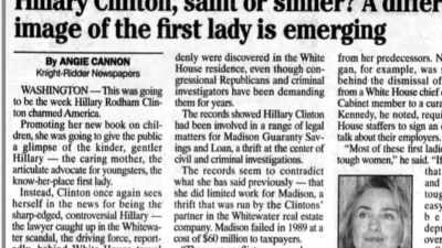 [Lissa Muscatine]
So, you had "Lying Hillary." - First Ladies