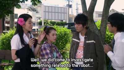 Listen, we came to investigate
about the robot, - Ultraman Geed the Movie: Connect! The Wishes!!