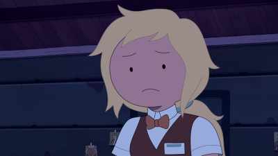 Listen. Did you see a cat
come through here? - Adventure Time: Fionna & Cake
