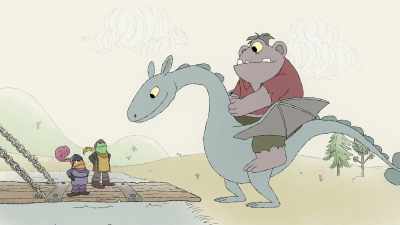 Listen here, lumpy, one-eyed giantand enormous dragon. - Frog and Toad