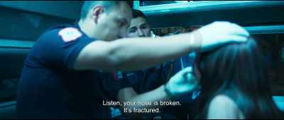 Listen, your nose is broken.
It's fractured. - Midnight Family