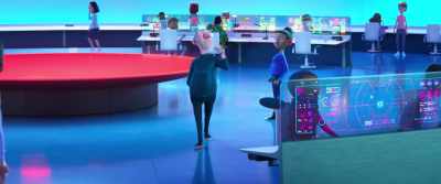 Listen out for
"Barney," "Rogue Bot," - Ron's Gone Wrong