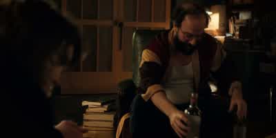 Listen......there's a pull-out sofa in my study if you want it. - Stranger Things