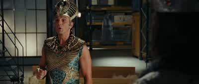 Literally Are there any questionsYeah I got one How come you're wearing a dressThis is not a dress This is a tunicIt was the height of fashion 3 000 years ago I assure youAre there any other questionsDa This dress you're wearingdo we have to wear one of - Night at the Museum: Battle of the Smithsonian