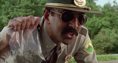 Littering and smoking the reefer - Super Troopers