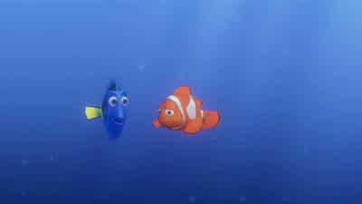 Excuse me Whoo hoo Little fellaHello Don't be rude Say hiHa HelloHis son Bingo NemoNemo was taken to SydneySydney And it's really really importantthat we get there as fast as we canso can you help us outCome on little fella Come onDory I'm a little fellaI - Finding Nemo