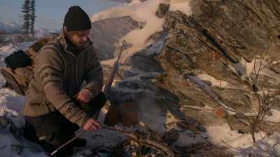 Little kick of protein before
I climb down that mountain. - Life Below Zero: Next Generation