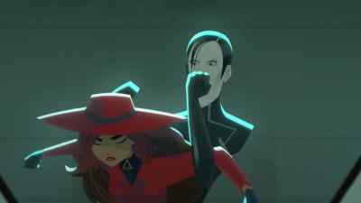 Little known fact:
this eel has quite the grip. - Carmen Sandiego