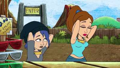 Little lady's trying on jewelry, - Bless the Harts