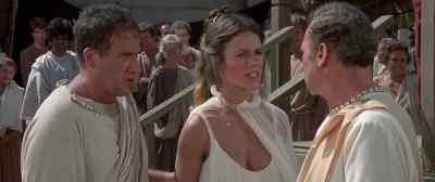 - Little shot, eh? Thanks.
- Oh, thank you. - History of the World: Part I
