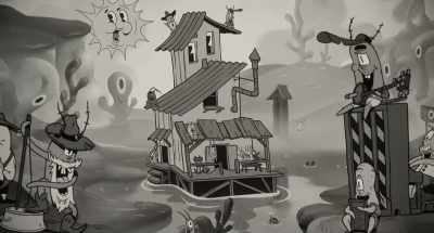 [lively bluegrass music playing] - Plankton: The Movie