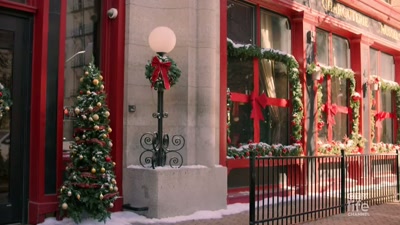 [lively Christmas music playing] - A Brush with Christmas