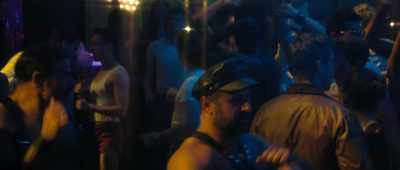 - (LIVELY MUSIC PLAYING)
- (ALL CLAMORING) - Welcome to Chippendales