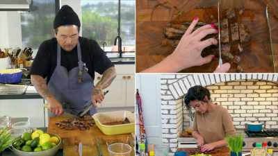 [lively music] - Selena + Chef