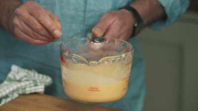 Liven the mixture up a little
and get ready. - James May: Oh Cook!