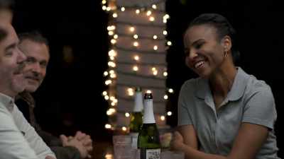 [Liz and Bill chuckling lightly] - Miracle on Highway 34