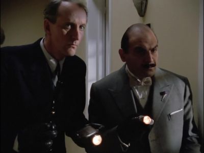 (lock rattling) - Agatha Christie's Poirot
