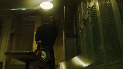 [locker door clangs] - Shooter